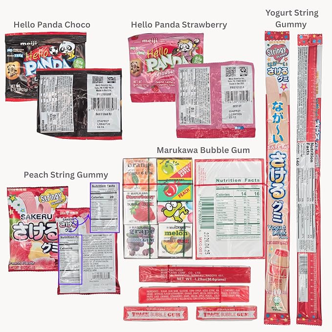 DOTORI SNACK BOX Premium Full-Size Snacks (2.5 lbs) - Japanese & Korean Flavor Journey | Assorted Sweet Candies, Biscuits & Crisps | Care Package for Birthday, College, Office or Treat Yourself