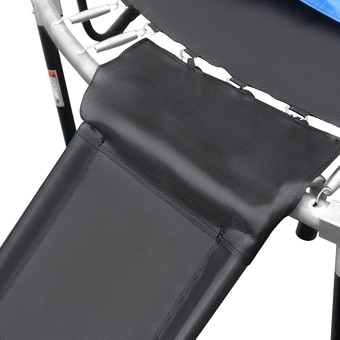 Trampoline Ladder Slide kit, Universal Trampoline Weather Resistant Galvanized Ladder with Slide for Children Kids, Steel Shoe Storage Bag