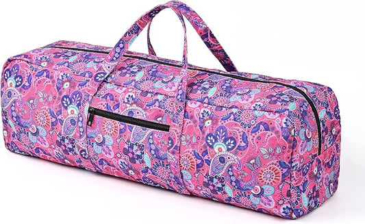 Boulder Bee | Yoga Mat Bag | Large Yoga Mat Carrier with Wet Pocket | Yoga Gifts | Gym Tote Bag for Women