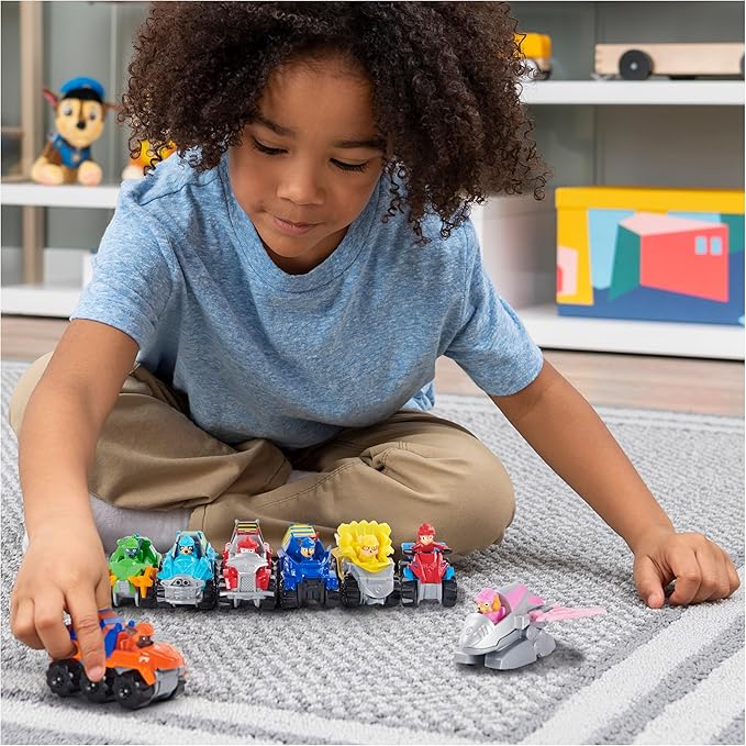 Paw Patrol, True Metal Dino Rescue Gift Pack of 8 Collectible Die-Cast Vehicles, 1:55 Scale