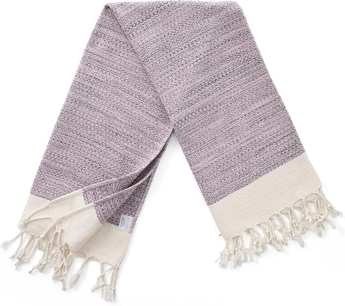 BAY LAUREL Turkish Hand Towel – Pack of 2 | Soft & Absorbent Decorative Towels for Bathroom, Hand, Face, Hair, Gym, Yoga, SPA, Kitchen & Tea | Boho Decor (Blush Pink, Diamond 16x40 Inches (Set of 2)