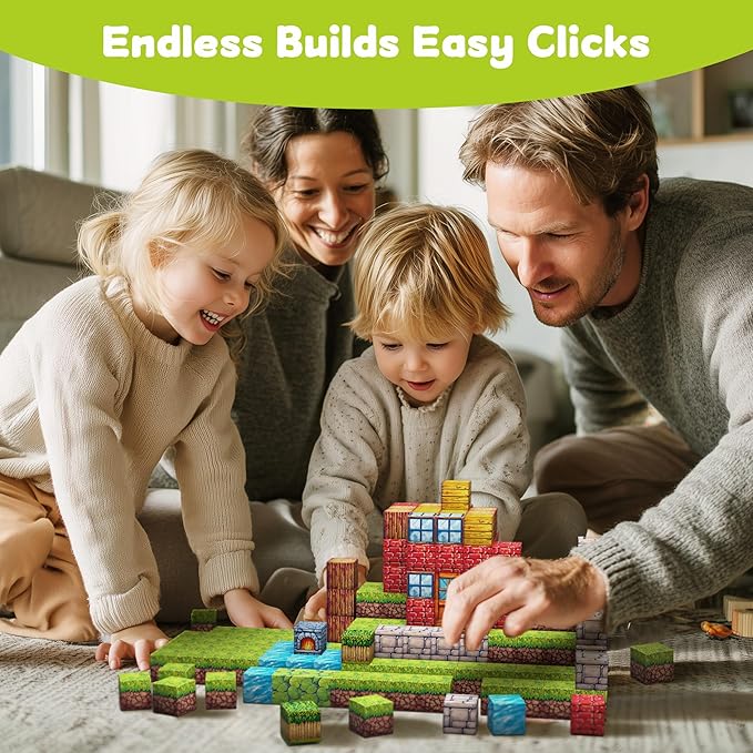 Magnetic Blocks-100PCS Kid's Toys,Magnetic BuildIing Blocks,Educational Toys for Boys & Girls Ages 3-4 5 6 7 8 9 10,STEM Montessori Stacking Toy, Sensory Toy, Birthday Gift
