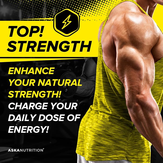 Testosterone Booster for Men - Male Enhancing Supplement - Supports Fast Acting Blood Flow - Helps Improve Muscle Growth, Strength, Energy & Endurance - Workout & General Wellness Pills - 2 PACK