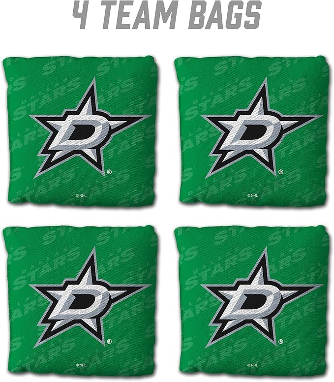 YouTheFan Officially-Licensed NHL Set of 4 Cornhole Bags - All Weather Regulation 6” x 6” Size - 16oz Weight - Designed in USA