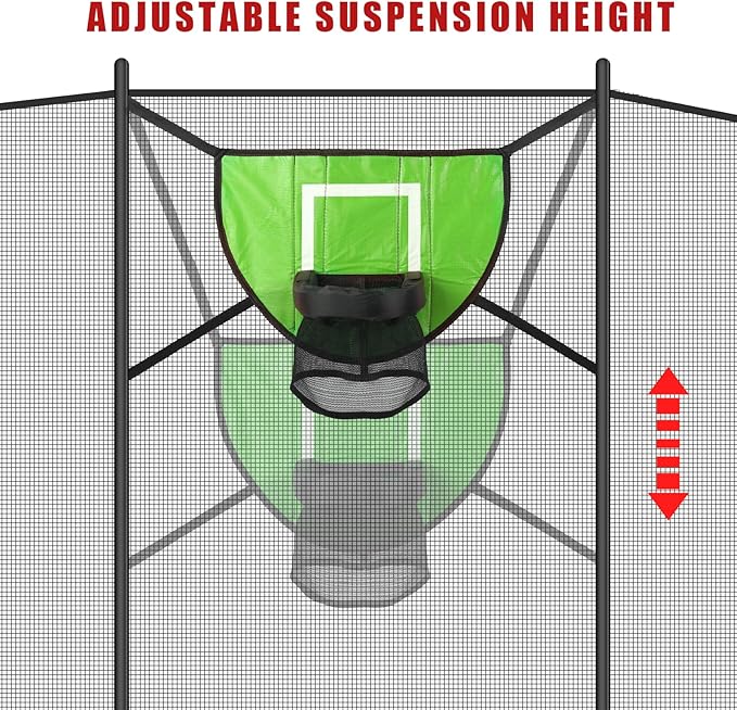 Trampoline Basketball Hoop Set, Trampoline Basketball Hoop Attachment Waterproof Basketball Goal for Trampoline Soft Basketball Game Accessories for All Ages Basketball Lovers