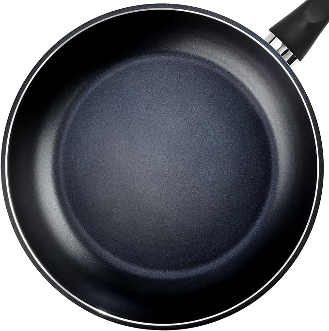 TECHEF - Color Pan 12" Frying Pan, Coated with New Safe Teflon Select - Color Collection/Non-Stick Coating (PFOA Free), Made in Korea, Pure Black