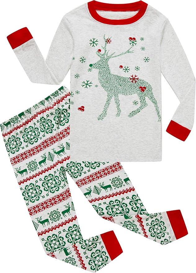 Family Feeling Little Boys Pajamas Sets 100% Cotton Long sleeve Pjs