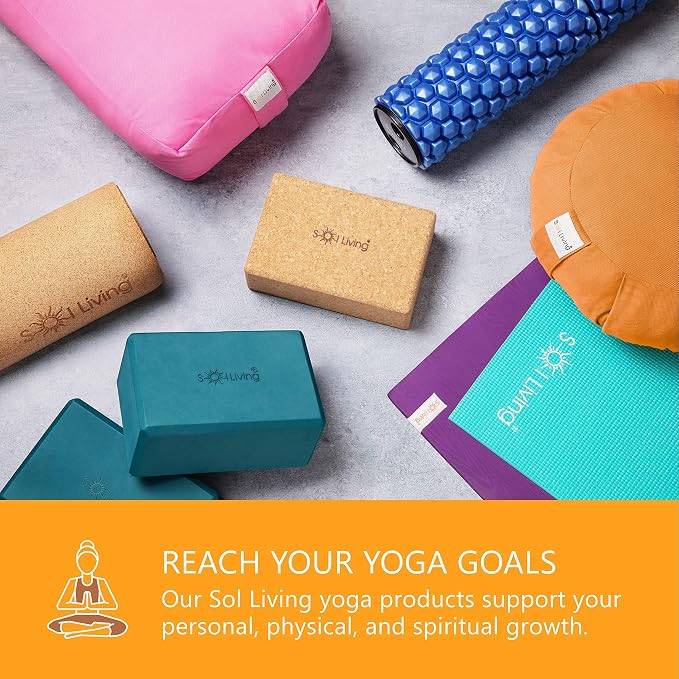 Meditation Cushion Sol Living Yoga Floor Pillow 100% Cotton Floor Cushion Removable Cover Firm Comfort Yoga Floor Cushion Seating for Adults Machine Washable Zafu Meditation Pillow Pouf Bolster Pillow