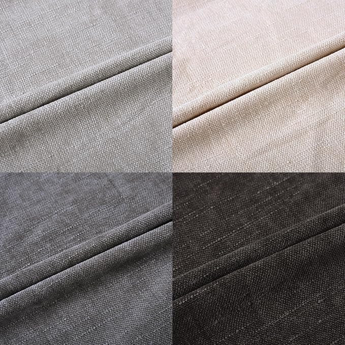 Set of 4 Soft Textured Decorative Throw Pillow Covers 16x16 Inch Cozy Farmhouse Cushion Cover Square Accent Pillow Cases for Bed Couch Sofa Living Room, Grey Series