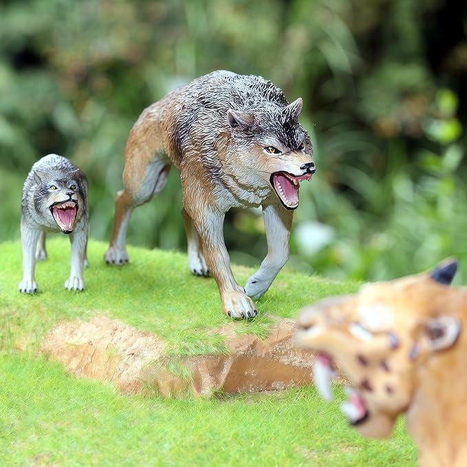 Gemini&Genius Direwolfs Animals Action Figure Toys for Kids