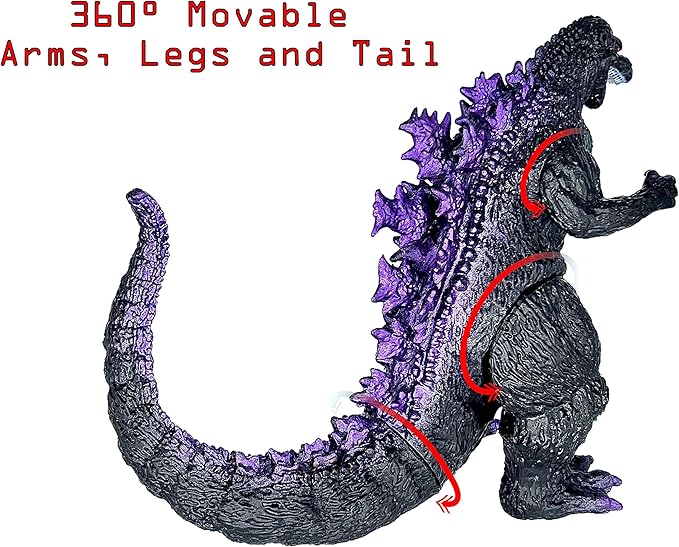 TwCare Classic 1954 65th Anniversary vs Heisei Era Godzilla Toy, Movie Series Movable Joints Action Figures Birthday Gift for Boys and Girls, Travel Bag