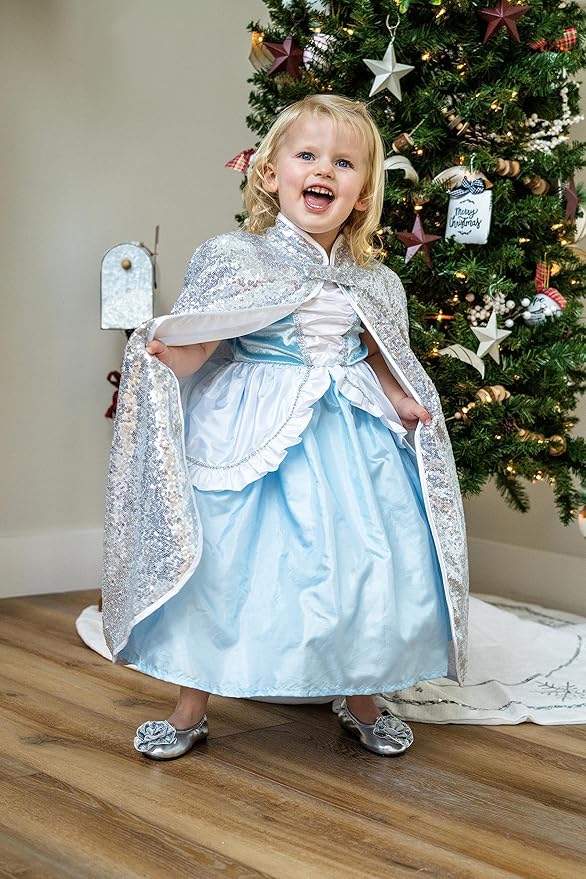 Little Adventures Shimmer Cloak Costume Dressup Ages 3-8 Machine Washable Child Pretend Play& Party Dress Up with No Glitter