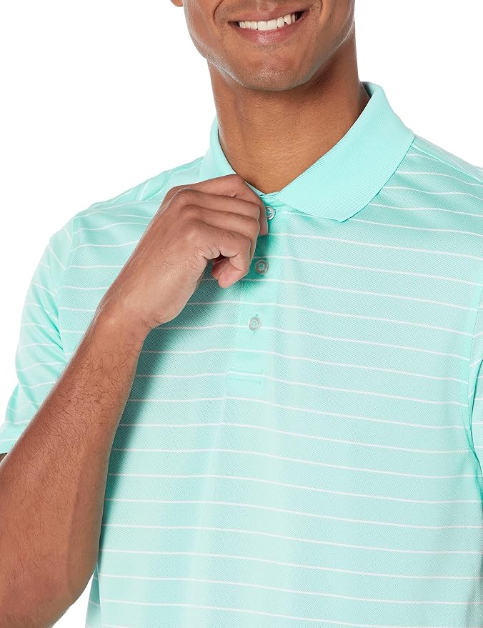 Amazon Essentials Men's Moisture Wicking Golf Polo Shirt, Short Sleeve, Slim-Fit, Quick-Dry, Active Wear