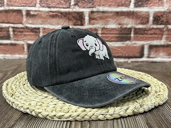 Embroidered Animal Baseball Hats for Boy and Girl