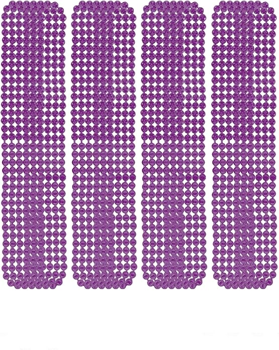 LUV HER Beaded Necklaces 24-Pack – Party Accessories for Girls & Women – Festive Dress-Up & Pretend Play