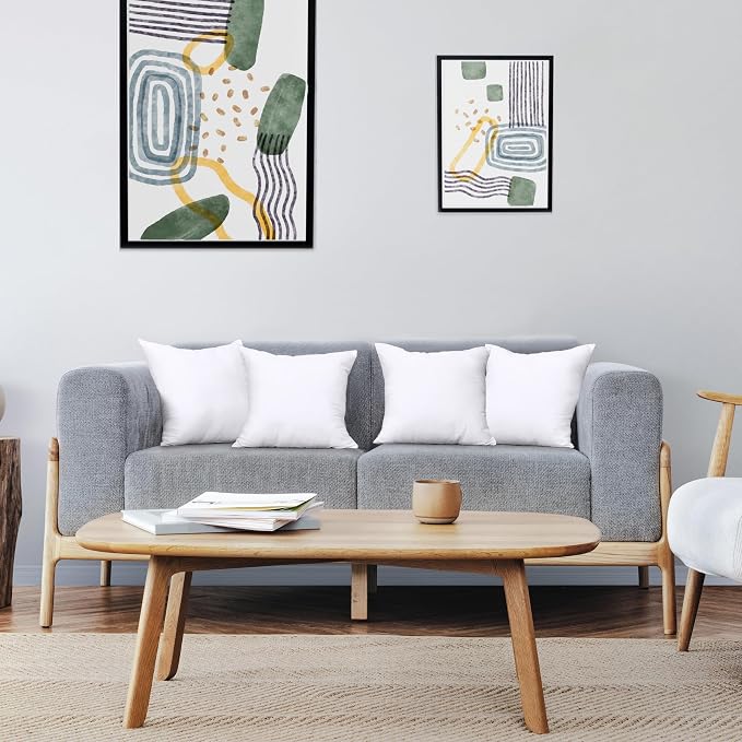 Utopia Bedding Throw Pillows, Decorative 14x14 Pillow Inserts, Set of 4 | Down alternative pillow insert with plush fluffy fill for beds sofas couches and chairs. Suitable for indoor outdoor use.