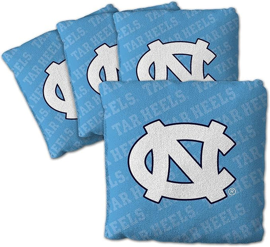YouTheFan Officially-Licensed NCAA Set of 4 Cornhole Bags - All Weather Regulation 6” x 6” Size - 16oz Weight - Designed in USA