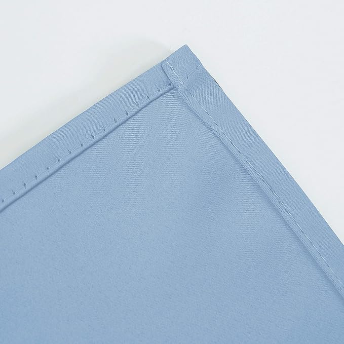 LEMOMO Sky Blue Thermal Blackout Curtains/52 x 84 Inch/Set of 2 Panels Room Darkening Curtains