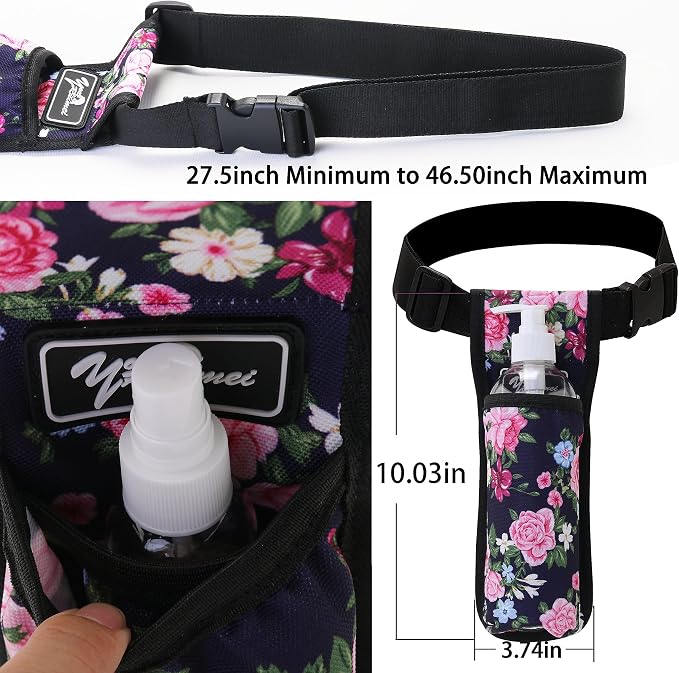 Massage Bottle Bag Massage Oil Bag Massage Therapist Holster Massage Lotion Holster Massage Oil Holster (YR-1KD-MuDan