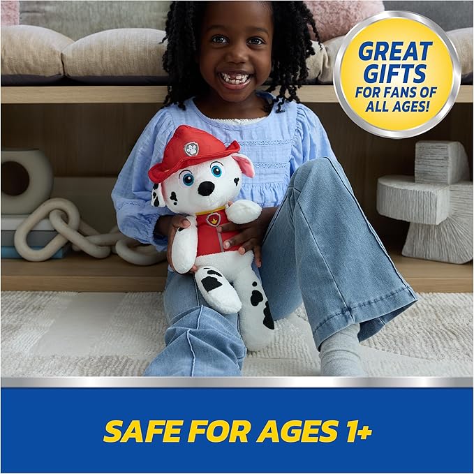 GUND PAW Patrol Official Marshall Take Along Buddy Plush Toy, Premium Stuffed Animal for Ages 1 & Up, Red/White, 13”