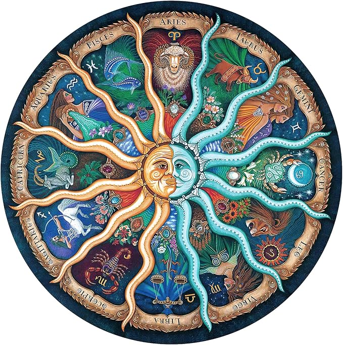 Jigsaw Puzzles for Adults 1000 Piece, Challenging Zodiac Horoscope Puzzle Perfect for Game Nights, Fun for Adults Family and Kids, Finished Size 26.7" x 26.7"