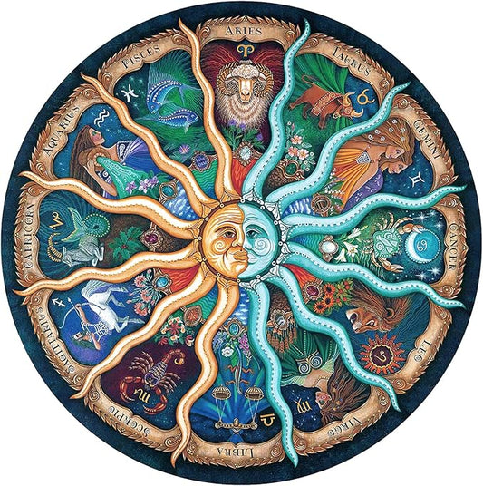 Jigsaw Puzzles for Adults 1000 Piece, Challenging Zodiac Horoscope Puzzle Perfect for Game Nights, Fun for Adults Family and Kids, Finished Size 26.7" x 26.7"