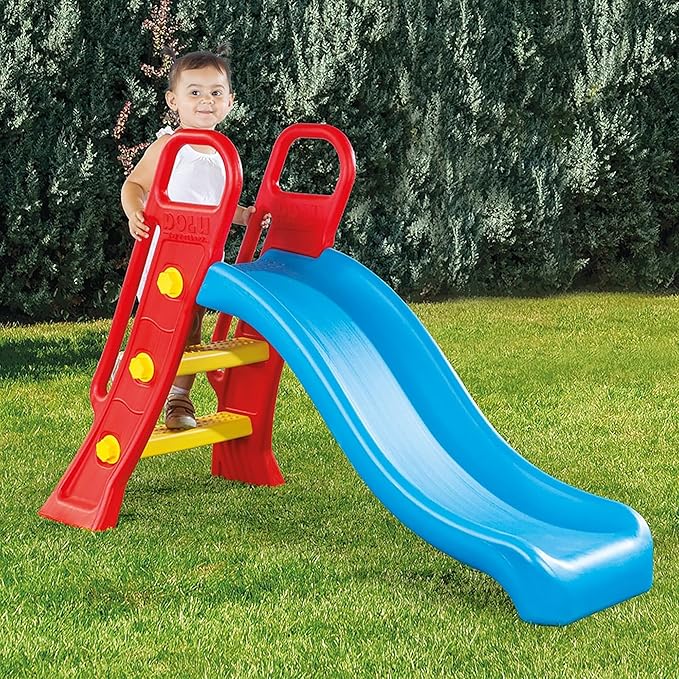 DOLU : Junior Slide - Plastic Indoor & Outdoor Steps Slide, 36" L x 53" W x 24" H, 44lb Capacity, Durable Waterproof Design, Toddlers & Kids Ages 2+