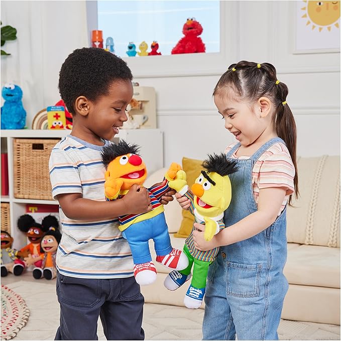 GUND Sesame Street Official Ernie Muppet Plush, Premium Plush Toy for Ages 1 & Up, Orange, 13.5”