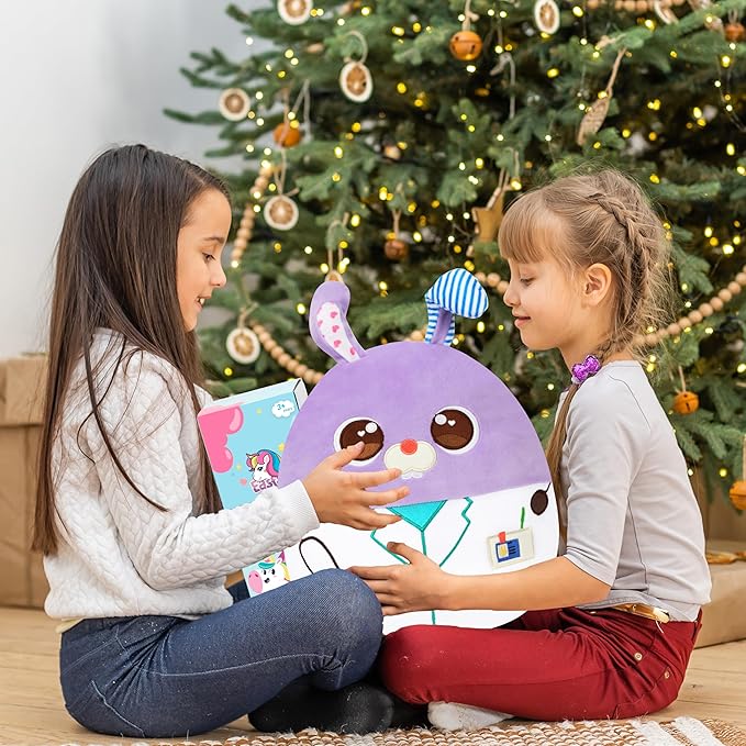 Easfan 12'' Doctor Rabbit Plush Pillow Soft Plush Toy Cute Stuffed Animal Home Room Decoration Gifts for Kids Toddlers