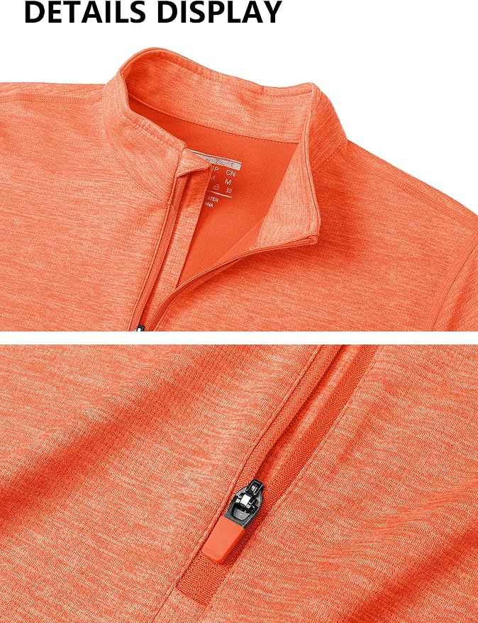 MAGCOMSEN Women's UPF 50+ Sun Shirts Long Sleeve 1/4 Zip Pullover Quick Dry Workout Hiking Tops Running Athletic Shirts