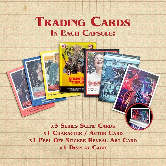 YuMe Official Netflix Stranger Things Surprise Upside Down Capsules Blind Box Action Figure Collectible Gifts for Collectors Toys Merchandise 12 Pack