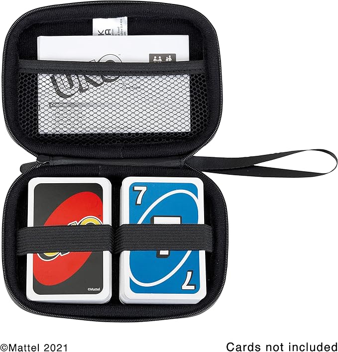 Klein UNO: Carry Bag - Holds Uno Game Cards, Stow The Game Instructions in The Mesh Compartment, Sturdy Zip Up Case