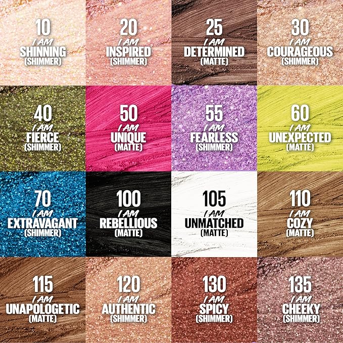 MAYBELLINE Color Tattoo Longwear Multi-Use 24HR Eye Shadow Stix, Rich, Long Lasting Eyeshadow, Eyeliner and Eye Primer Stick, I Am Authentic (Rose Gold Shimmer)