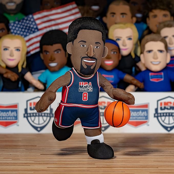 Bleacher Creatures USA Basketball Scottie Pippen 10" Plush Figure- A Dream Teamer for Play or Display