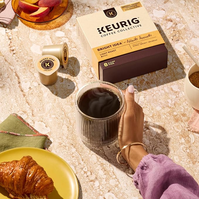 Keurig Coffee Collective, Bright Idea by Alberto Azeredo, Light Roast Coffee, Single Serve Keurig K-Cup Pods, 20 Count
