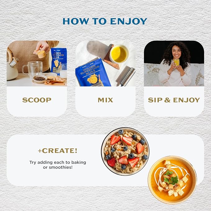 Earth Echo Revitalizing & Nightcap Bundle - Hydrolyzed Collagen with Vitamin C & Hyaluronic Acid for Radiant Skin - Organic Golden Milk Powder with Ginger for Restful Sleep - 1 Pack Each