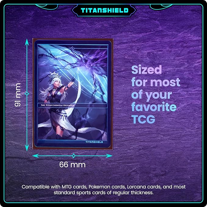 TitanShield Premium Card Sleeves | Compatible with Pokemon, One Piece, Lorcana, Flesh & Blood, & Magic The Gathering MTG | (150 Sleeves - Standard) (1, Bordeaux Red, Standard | 66x91mm)