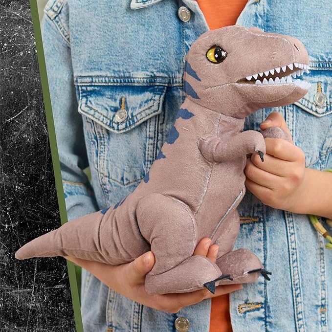 Just Play Jurassic World Roarin T-REX Plush, Kids Toys for Ages 3 Up
