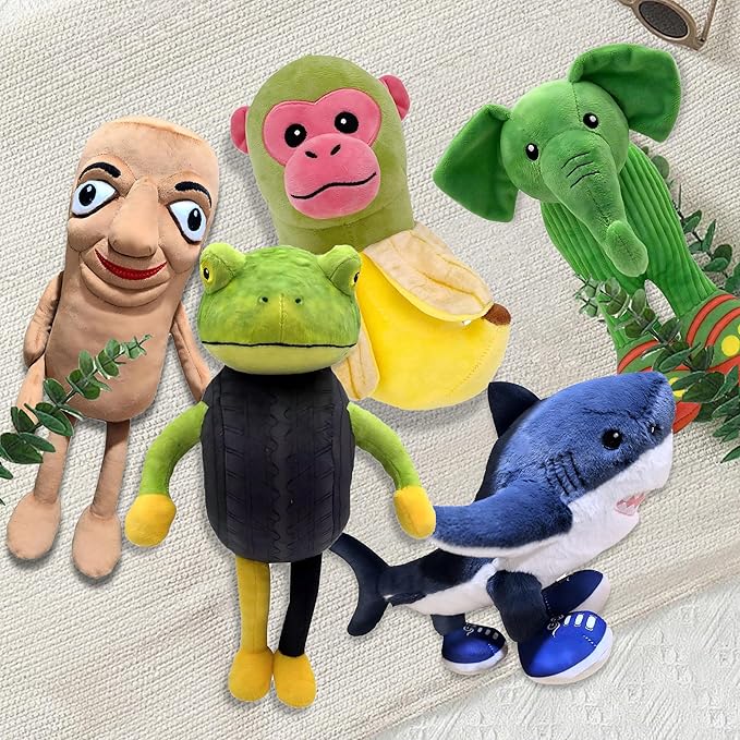 Zenitsu Italian Brainrot Plush Expressive Doll Funny & Unique Gift for Boys and Girls, Creative Home Décor Plush Toy for Christmas, Birthday (5pcs-2)