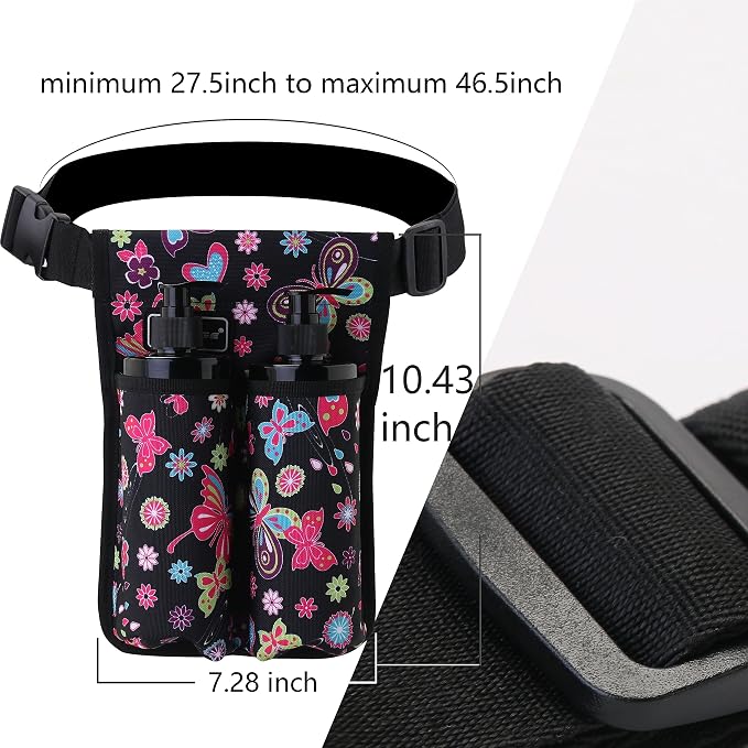 Tuhaoge Massage Bottle Bag Massage Oil Holster Lotion Holster Massage Therapist Massage Oil Holster Massage Lotion (TH2kd- BHuDieHua)