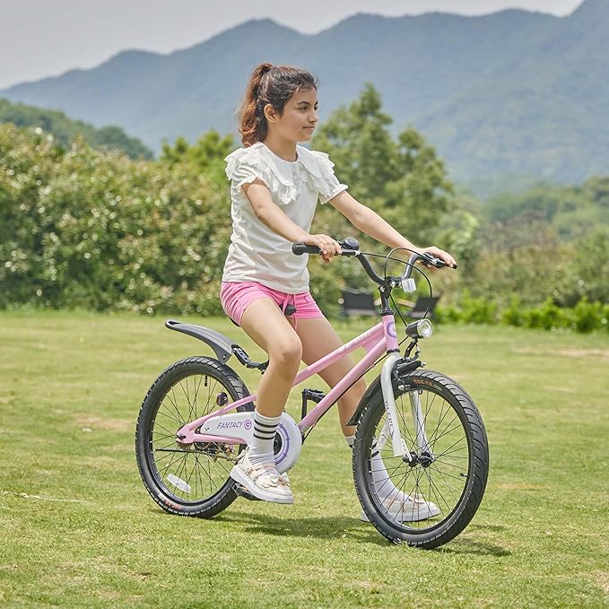 Glerc Fantacy Kids Bike, 12-20 Inch Children Bicycle for 2-13 Years Old Boys Girls, Kids Bicycle with Water Bottle Holder & Headlight & Training Wheels, Multiple Colors