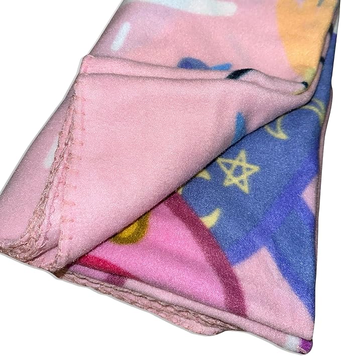 Girls Pink Fleece Soft and Cozy Throw Blanket (40" x 60) (Peppa 1)