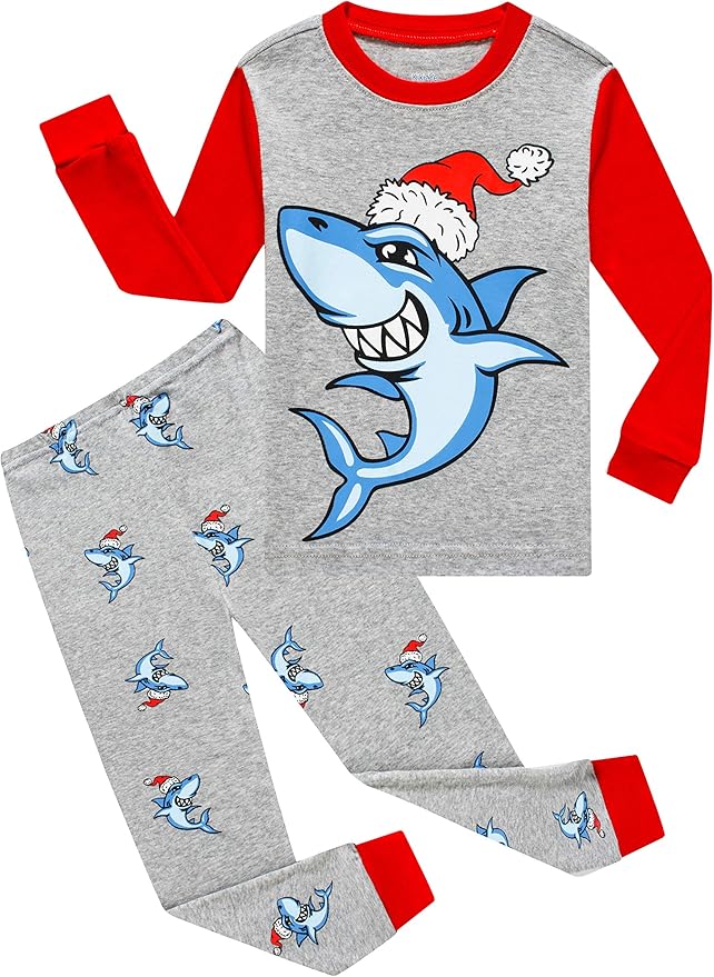 KikizYe Little Big Boys Girls Pajamas Set Kids PJs 100% Cotton Sleepwear