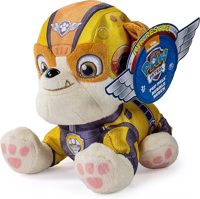 Paw Patrol Air Rescue, 8" Plush Pup Pals, Rubble