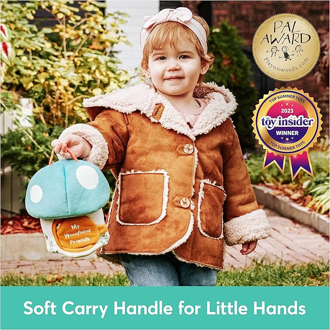 Baby GUND Play Soft My Woodland Friends 5-Piece Plush Playset with Rattle, Squeaker & Crinkle Plush Toys, Sensory Toy for Babies & Newborns, 7.5”