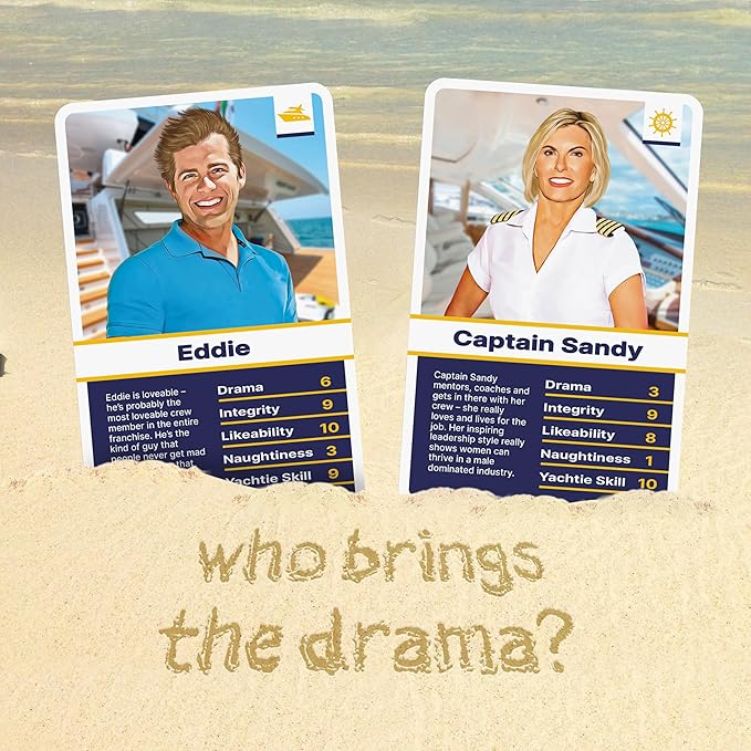 Bubblegum Stuff - Top Deck - Yachtie Hotties Edition - 55 Characters from a Popular Reality TV Series - Great for Games Night and Parties - Fun Gift idea!