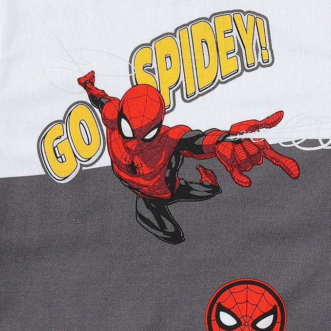 Marvel Spider-Man Boys 2 Piece Short Sleeve T-Shirt and Shorts Set for Toddler and Big Kids
