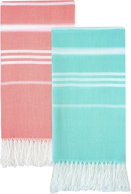 Antfuny 2 Packs Turkish Beach Towels Quick Dry Sand Free Oversized Bath Pool Swim Towel Extra Large XL Big Blanket Adult Travel Essentials Cruise Accessories Must Haves Clearance Vacation Stuff