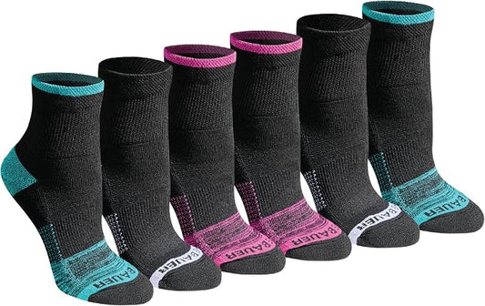 Eddie Bauer Women's Dura Dri Moisture Control 6-pair Quarter Socks
