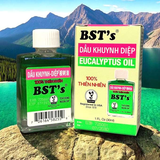 1 Pack - Eucalyptus Essential Oil - Dau Khuynh Diep - 30mL per Bottle - Product of USA